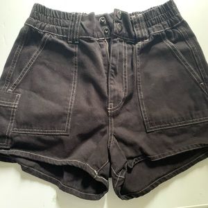 Black cargo shorts